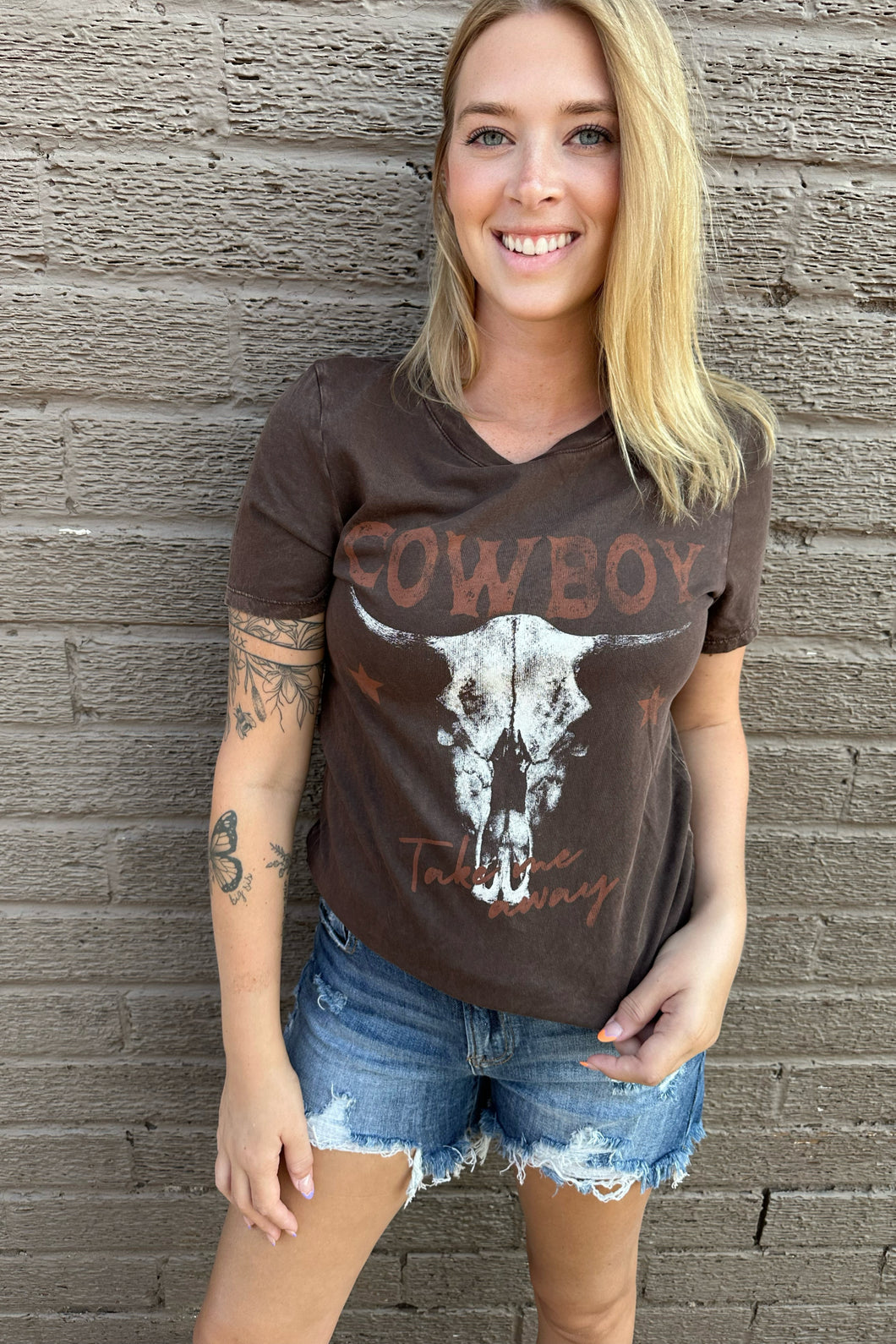 COWBOY TAKE ME AWAY TEE