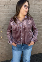 EZRA VELVET BUTTON DOWN (CURVE)