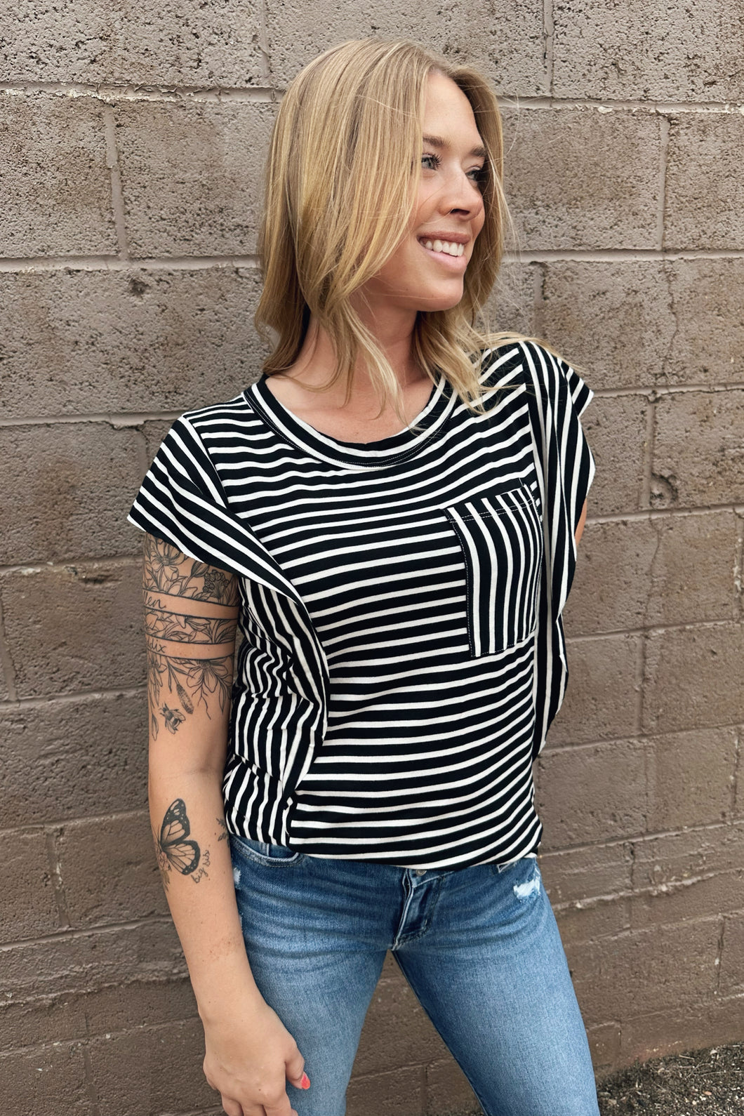 AYLA STRIPE TEE