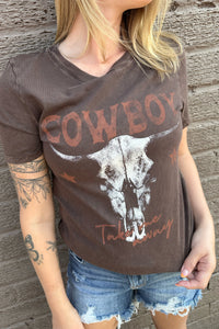 COWBOY TAKE ME AWAY TEE