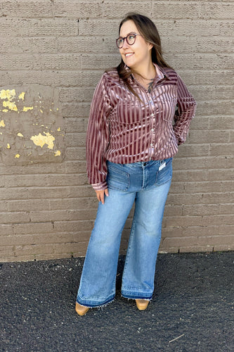 ABLE WIDE LEG JEANS (CURVE)