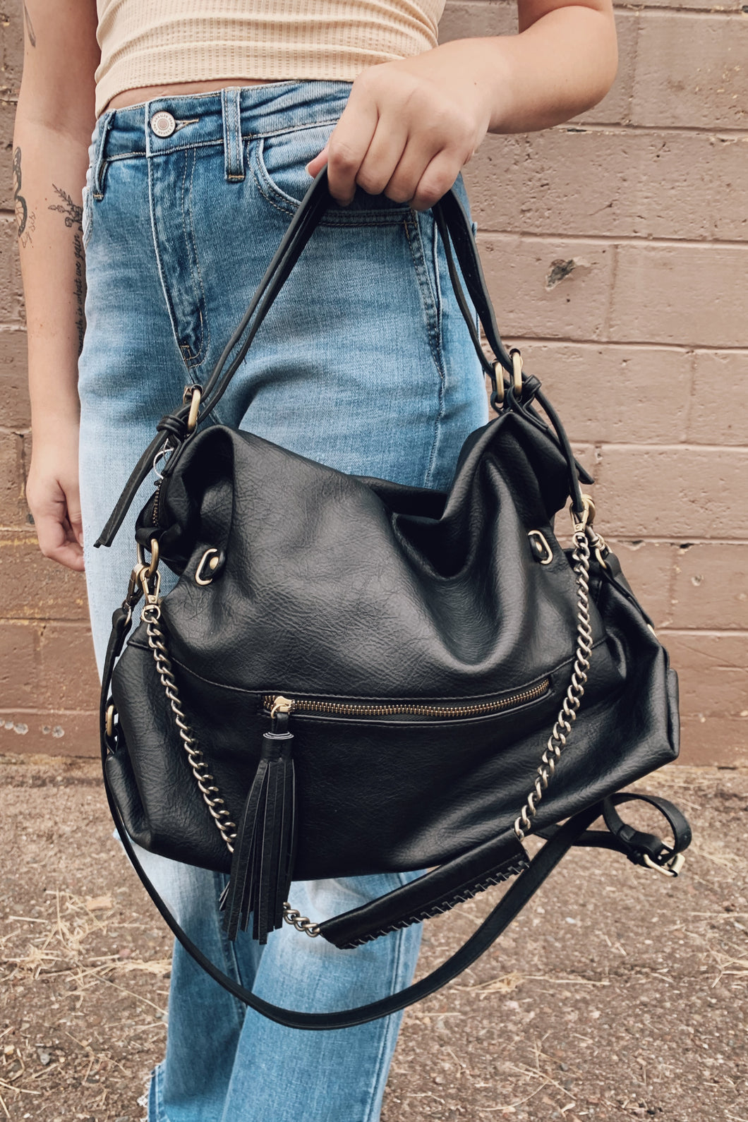 JAMIE SLOUCHY SATCHEL BAG